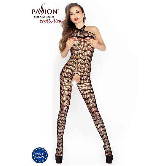 Бодістокінг Passion BS022 black, комбінезон Sex Aura Київ