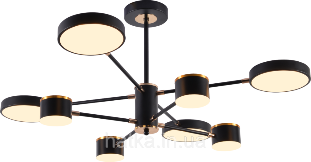 Люстра светодиодная акриловая Sirius B X13288/8 BK+FGD Киев - изображение 3