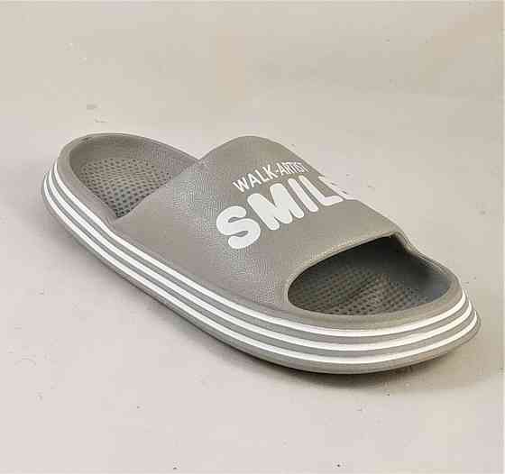 Мужские Тапочки Синие Шлёпанцы Серые Пенка (размеры: 40,41) Днепр