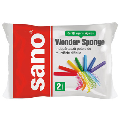 Губка для уборки Sano Многофункциональные 2 шт. (7290102991570) Винница - изображение 1