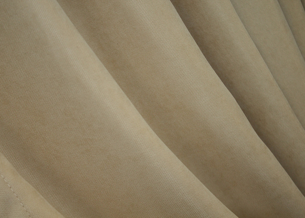 Комплект коротких штор VR-Textil Микровелюр SPARTA № 1192ш Бежевый 130х170 см 2 шт (35-0113) Киев - изображение 8