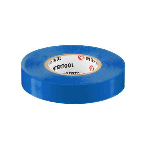 Стрічка ізоляційна 0.15мм*17мм*25м синя INTERTOOL IT-0025 Киев