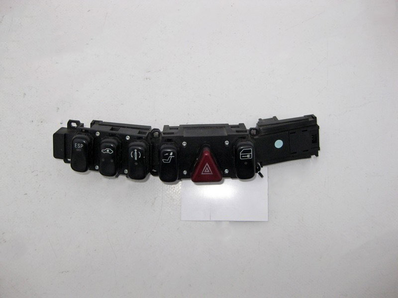 Mercedes-Benz  A2208205810 Блок кнопок аварійки, ESP, регулювання жорсткості амортизаторів та дорожнього просвіту S-Class W220 Одеса - фото 1
