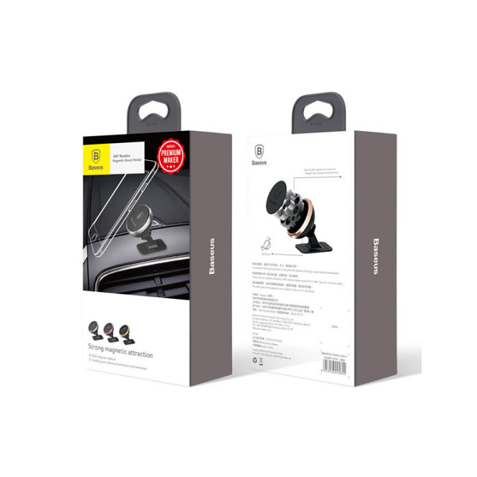 Магнітний тримач для смартфона Baseus Car and Desk Holder SUGENT-NT0S (Сріблястий) Миколаїв - фото 9
