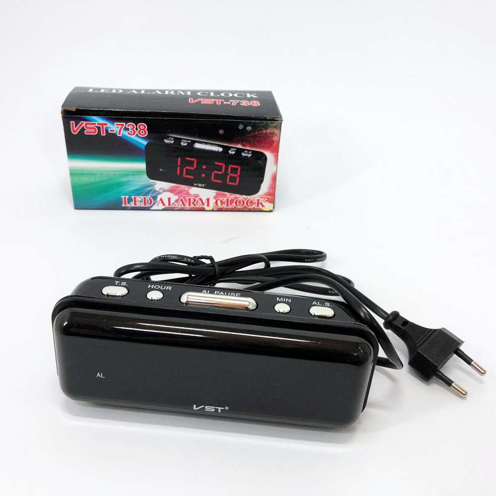 Годинник настільний класний, Настільний годинник з великими цифрами зі світловим табло YL-48 Львів - фото 8