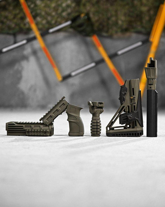 Набор приклад телескопический Fab Defense GLR-16 HAKI Одесса - изображение 7