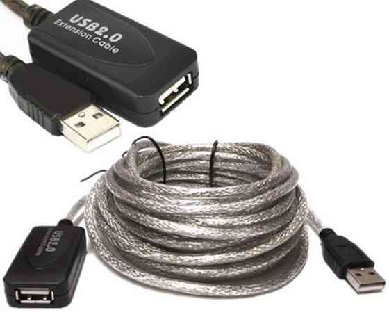 Кабель продовжувач USB 2.0 AM-AF,15.0 м, активний, OEM Вінниця