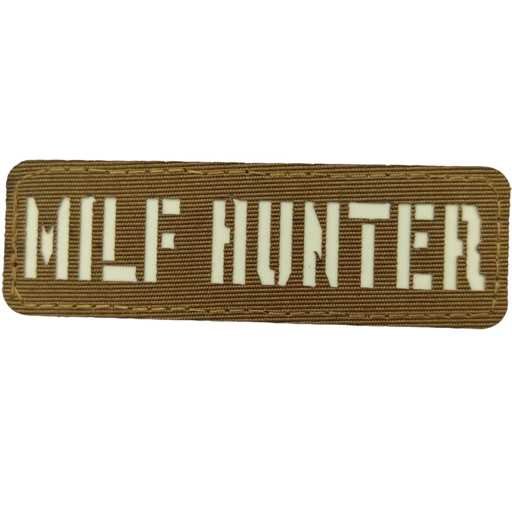 Патч / шеврон що світиться Milf Hunter Laser Cut койот Запоріжжя - фото 1