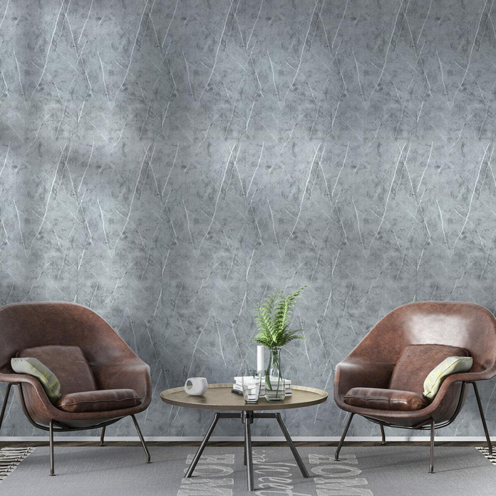 Обои самоклеющиеся 2800х500х1,5мм Серый мрамор (D) SW-00001414 Днепр - изображение 6