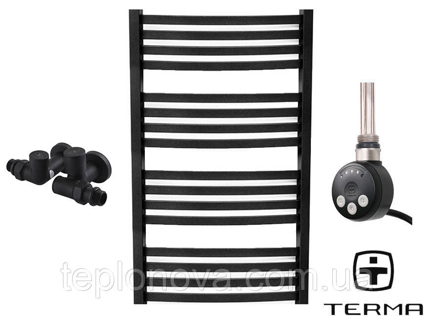 Комбінована Рушникосушка Плоска Чорна 960х500 Terma Dorota Чернівці - фото 1