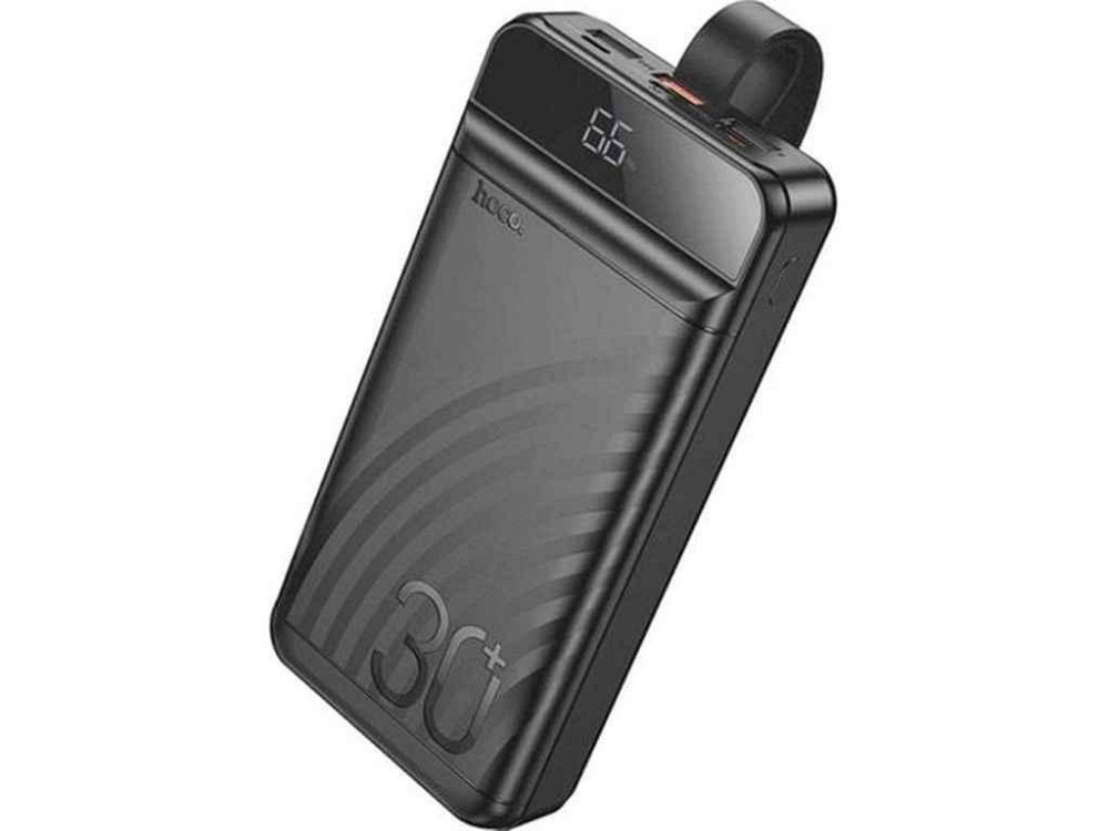 Power Bank 30000mAh J123B 3A/3USB/QC3.0/22.5W/PD20W/LED дисплей/ліхтарик чорний ТМ Hoco Київ - фото 1