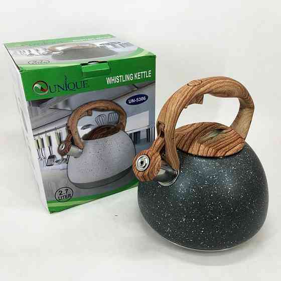 Чайник для чайної церемонії зі свистком Unique UN-5306 2, 7л Функціональний чайник зі сталі свистком RF-74 Івано-Франківськ