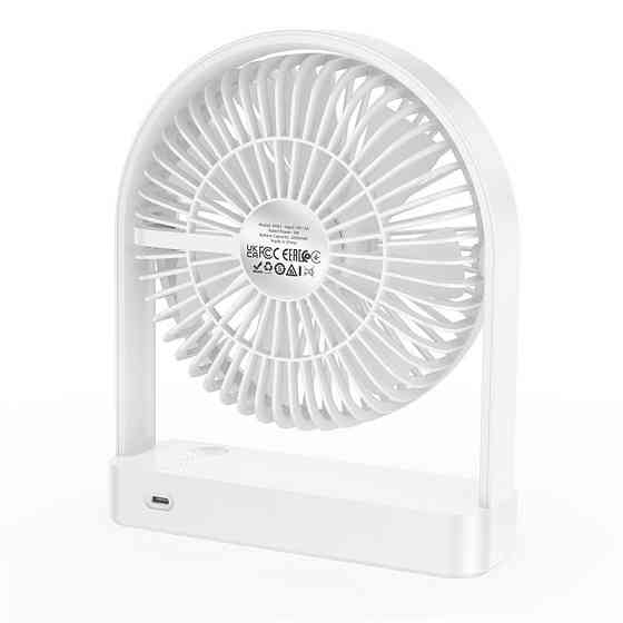 Супертонкий настільний вентилятор HOCO HX65 білий Київ