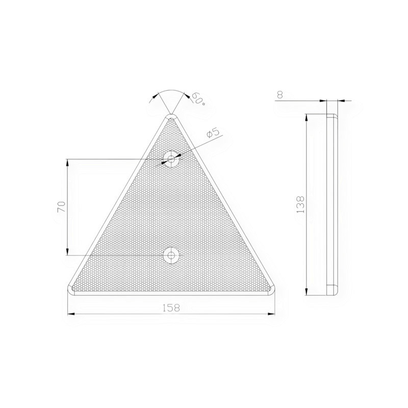 Катафот універсал.червоний. трикутний Мукачево - фото 1