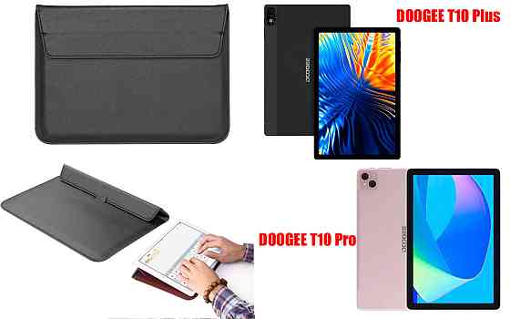 Чохол-конверт VitoCase для Doogee T10 Plus, з функцією підставки для планшета Чорний Київ