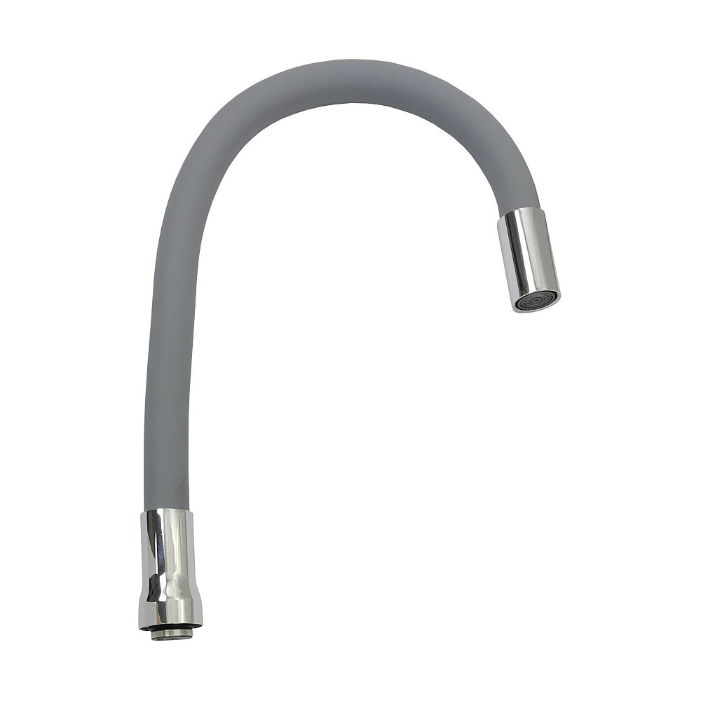 Вилив змішувача GLR-GRAY-55 для кухні Гофрований , силікон Сірий , 3/4″ВН Луцьк - фото 2