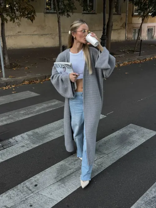 Подовжений кардиган – універсальний та стильний елемент гардеробу для будь-якої пори року. Одеса - фото 7