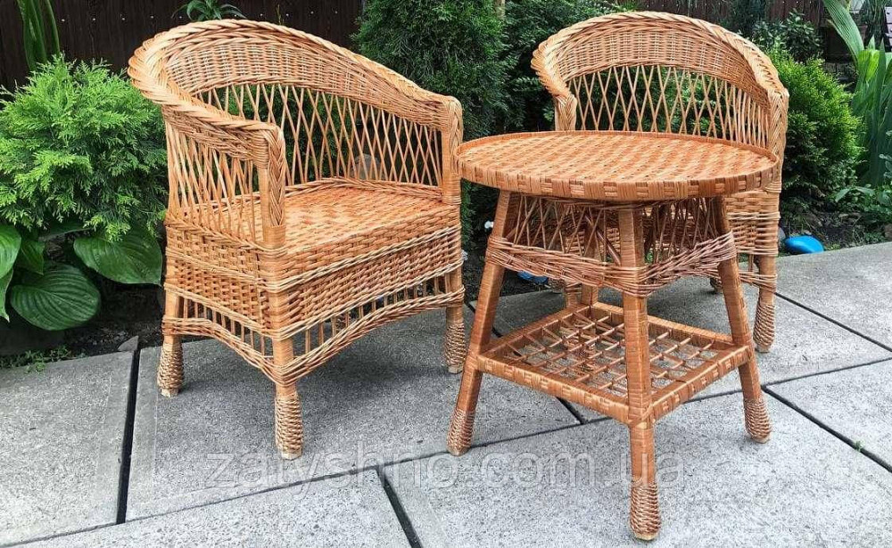 Меблі плетені з кріслами з низькою спинкою Київ - фото 7