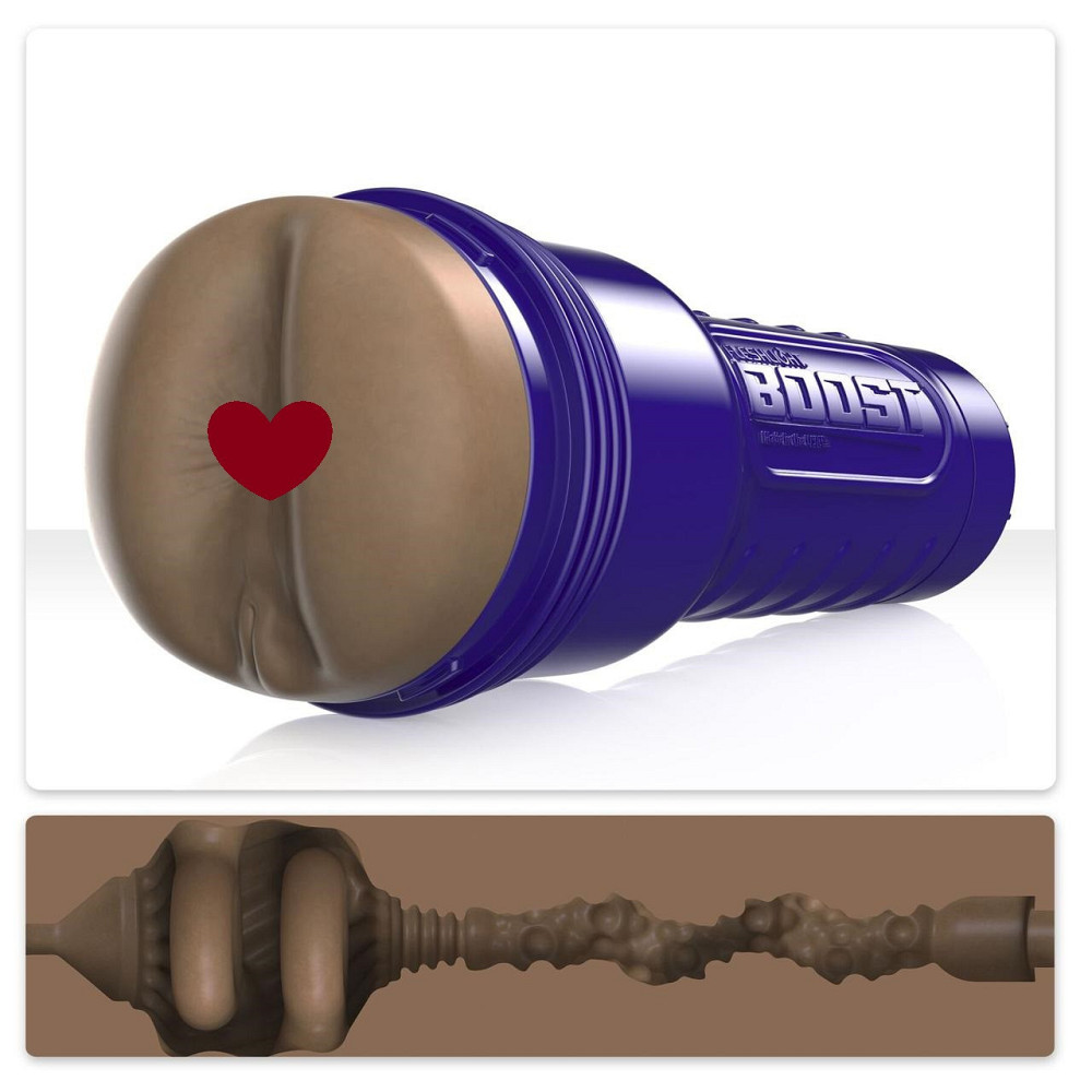 Мастурбатор-попка Fleshlight Boost Blast Female Medium Dark Flesh, плавающие кольца Turbo Tech Sex Aura Киев - изображение 1