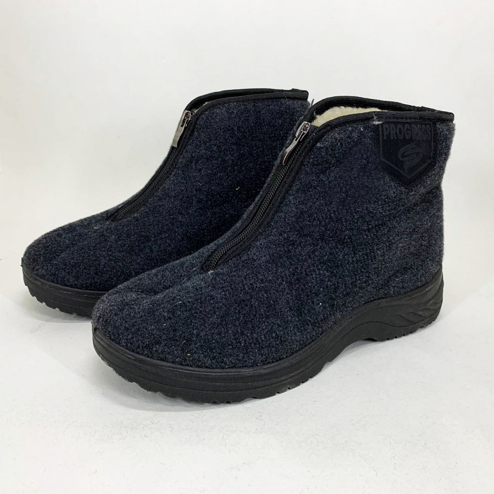 Гумові утеплені чоботи чоловічі короткі 44р 29см, Зручні робочі чоботи, Робоче спецобув'я LW-33 Львів - фото 13