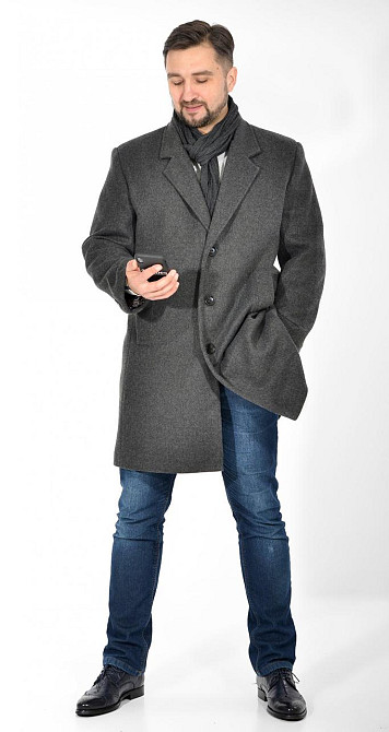 Класичне чоловіче кашемірове пальто Київ - фото 6