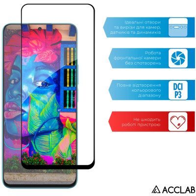 Стекло защитное ACCLAB Full Glue Honor X8A Black (1283126591204) Винница - изображение 5