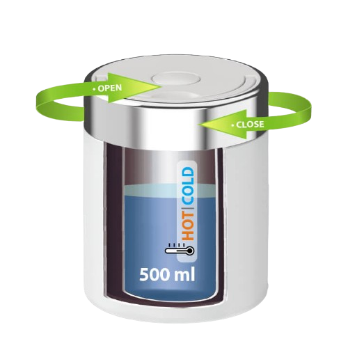 Термос харчовий 500мл Маестро MR-1649-50-WHITE Житомир