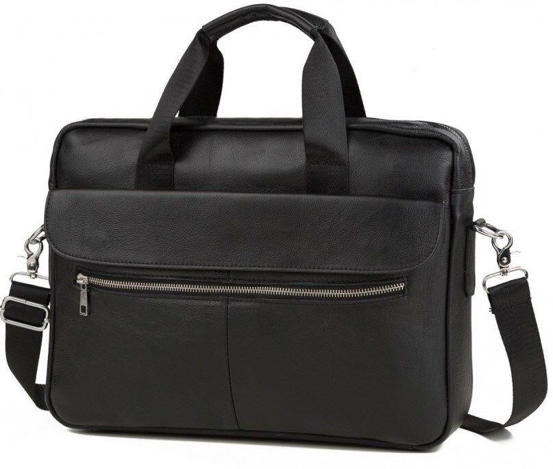 Сумка чоловіча шкіряна Чорна (Vintage) Київ - фото 13