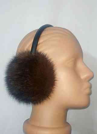 Наушники меховые норковые Шоколадный Харьков