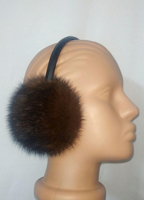 Наушники меховые норковые Шоколадный Харьков - изображение 4