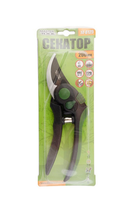 MASTERTOOL Секатор садовий MASTERTOOL 200 мм з ручками ABS-пластик з покриттям TPR лезо тефлоно Коломия - фото 4