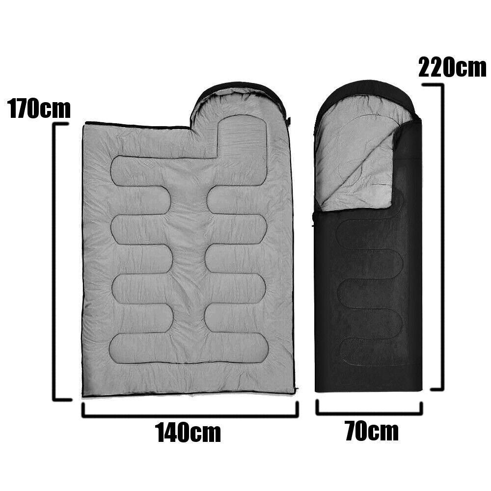 Спальный мешок с капюшоном и туристическое одеяло 2 в 1 черный Bass Polska BH 41999 Киев - изображение 7