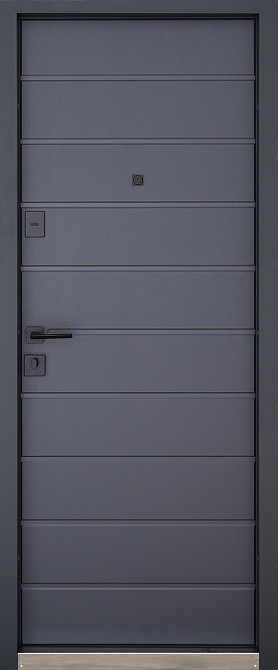 Вхідні двері Abwehr Defender Solid 0/RAL 7021Т + Антрацит 860*2050 мм Вхідні двері для приватного будинку Київ - фото 2