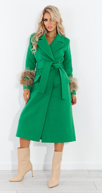 Пальто с натуральным мехом (42) Киев - изображение 5