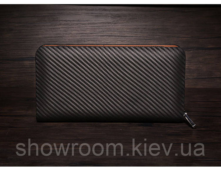 Чоловічий шкіряний гаманець на змійці (120) Київ - фото 5