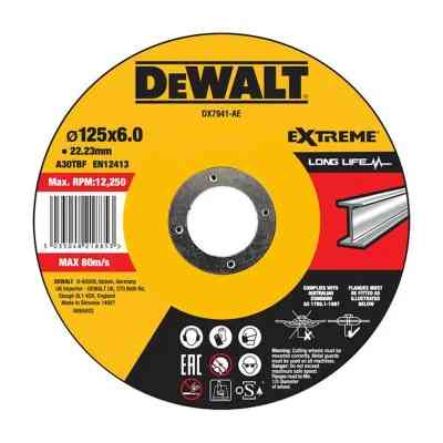 Круг зачистний DeWALT чорний/кольоровий метал, 125х6.0х22.23 мм (DX7941) Вінниця