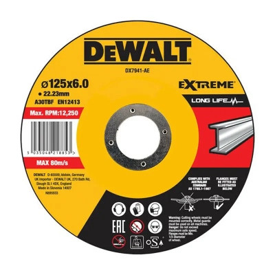 Круг зачистной DeWALT черный/цветной металл, 125х6.0х22.23 мм (DX7941) Винница - изображение 1