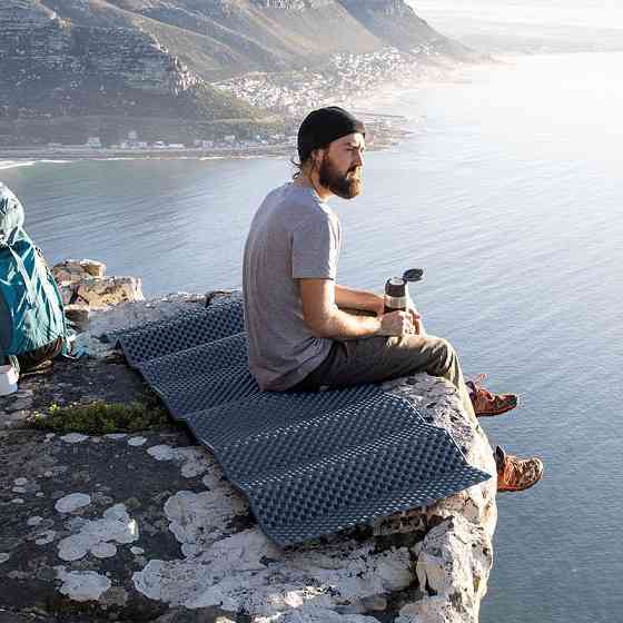 Килимок складаний IXPE Naturehike CNK2300DZ017, алюмінієва плівка, 200x65х2 см, темно-блакитний Київ