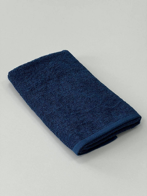 Рушник махровий Ideal Textile однотонний 50х90 см 360 г/м2 (56861134) Для рук та обличчя, синій Чернівці - фото 5