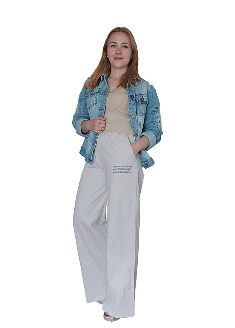 Брюки палаццо cotton Q 01091-3 44-46 Киев - изображение 1