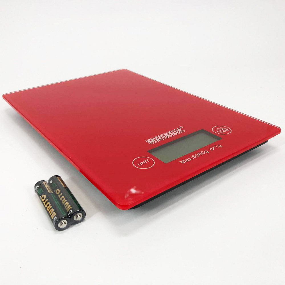 Кухонные весы с плоской поверхностью Matarix MX-402 5 кг, Компактные кухонные весы с батарейками MC-73 Львов - изображение 10