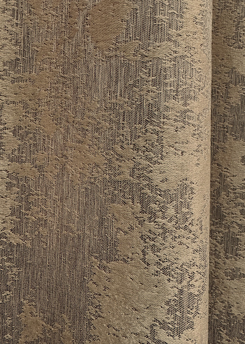 Комплект готовых штор VR-Textil Жаккард Sultan YL № 1207ш Капучино 100х270 см 2 шт (31-549) Киев - изображение 8