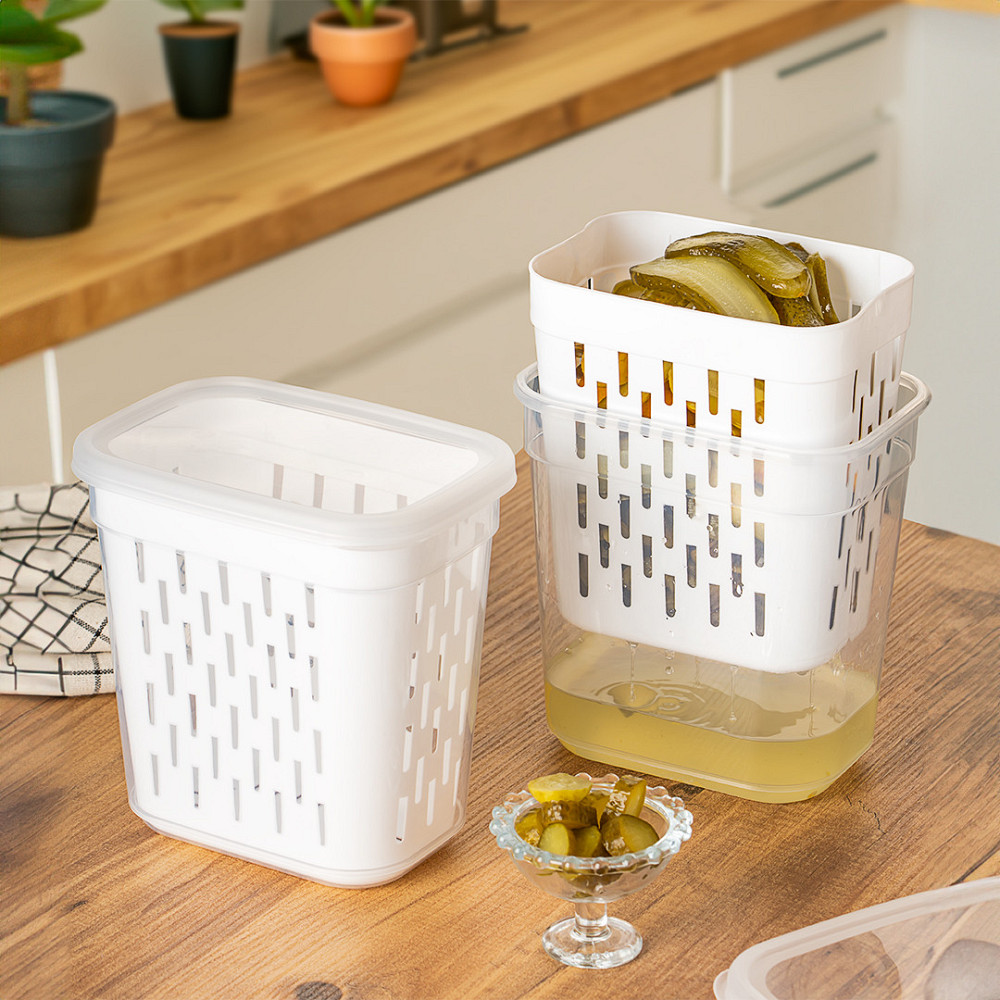 Мойка для овощей Violet House 0544 Transparent 2 л (6995589) Киев - изображение 2