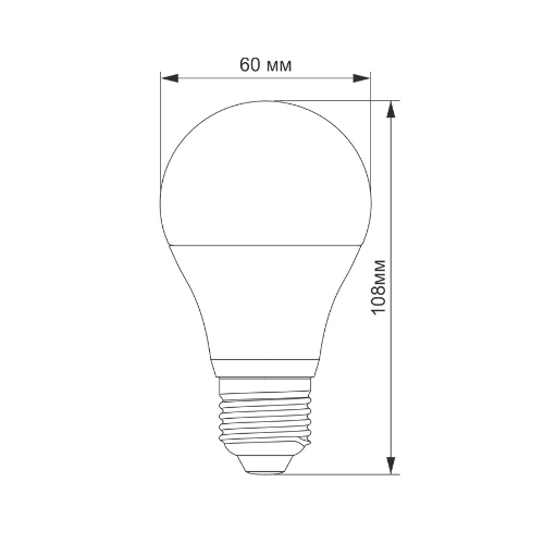 Лампа A60 8W E27 4100 К 220V LED Titanum Житомир