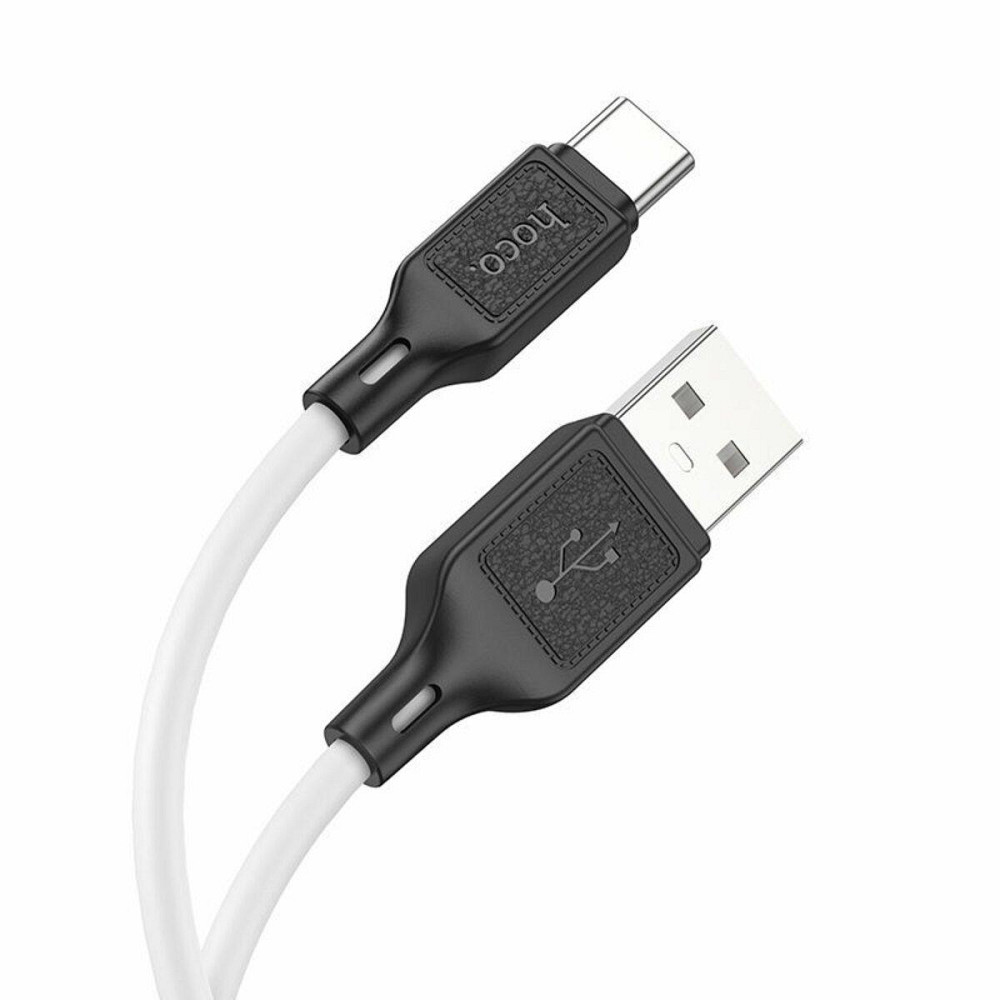 Кабель HOCO X90 Cool silicone живлення та передачі даних - Type-C, колір білий 6931474788450 Одеса - фото 1