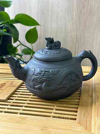 Чайник заварювальний ісинська глина 780 мл "Ділун-Дракон" темний Т2564-1 Київ