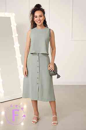 Літній жіночий костюм зі спідницею "Holiday" оптом I Розпродаж моделі Київ