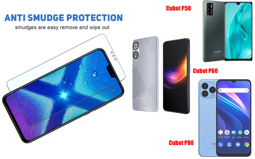 Захисне скло NeoGlass для Cubot P50, Cubot P60, Cubot P80 – надпрозоре та стійке Київ - фото 3