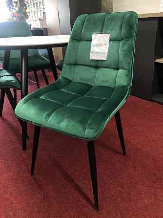 Стілець CHIC VELVET чорний каркас/зелений BL.78 Київ