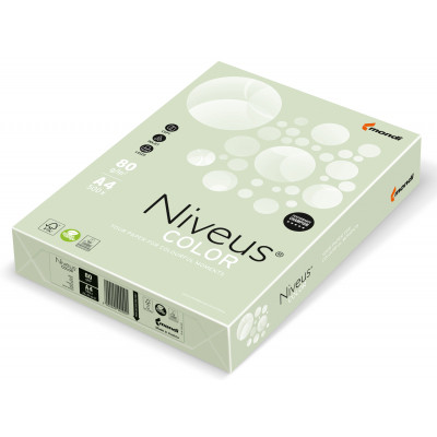 Бумага Mondi Niveus COLOR Pastel lightGreen A4, 80g, 500sh (A4.80.NVP.GN27.500) Винница - изображение 1